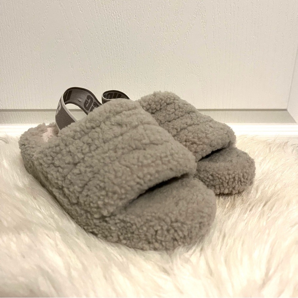 Ugg Plush Slip On Slippers